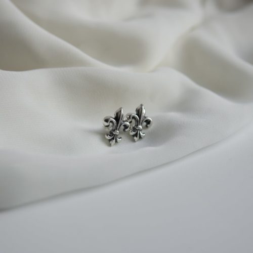 Серьги «Лилия» из серебра